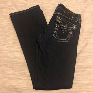Dark Blue Miss Me Jeans in great condition!